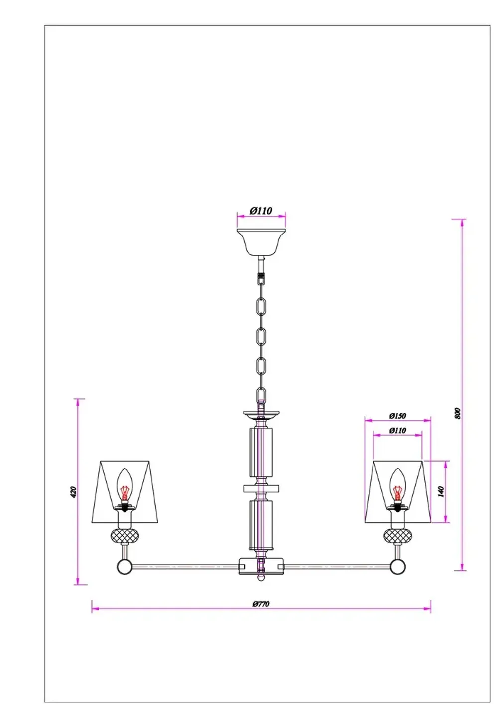 Подвесная люстра Arte Lamp