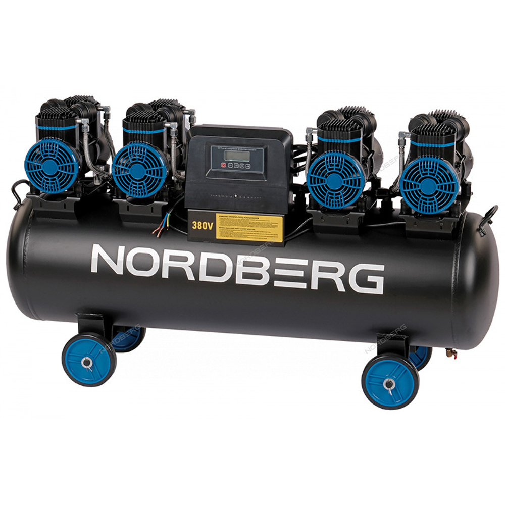 NORDBERG (NCEO120/1000) Компрессор безмасляный 380 В, ресивер 120 л, 1000 л/мин