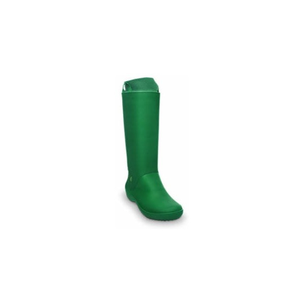 Сапоги Crocs RainFloe Boot Зеленые