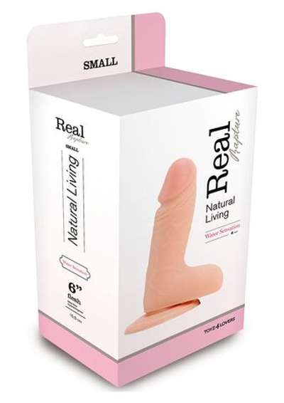 Телесный фаллоимитатор DILDO REAL RAPTURE - 17 см. (Цвет: телесный)