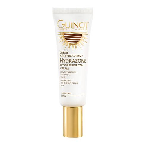 Creme Hale Progressif Hydrazone Тонирующий увлажняющий крем-бронзатор с легкой текстурой и карамельным ароматом для кожи лица любого типа и возраста, который обеспечивает появление искусственного загара натурального золотистого оттенка и увлажняющий уход для кожи лица.