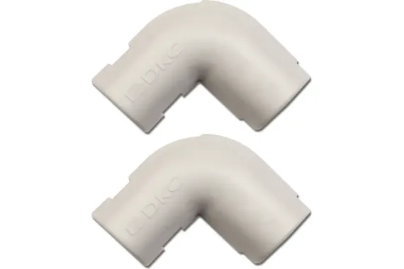 Угол для трубы DKС ПВХ d25 90 градусов IP40 20336