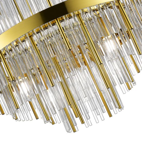 SL1634.303.09 Люстра потолочная ST-Luce Латунь/Прозрачный E14 9*60W RENS