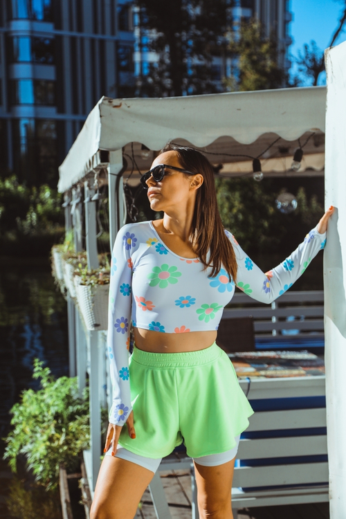 Шорты расклешенные женские