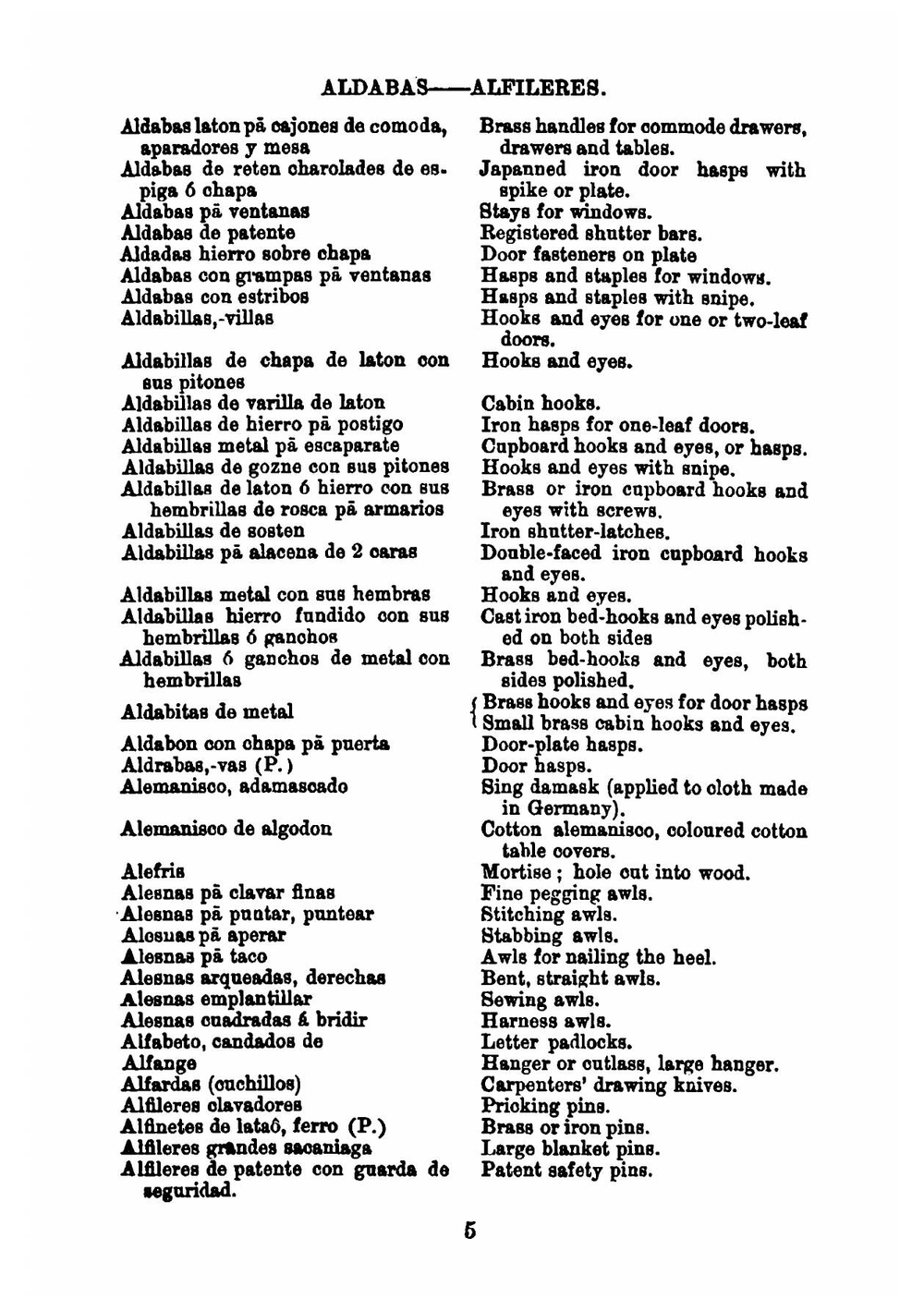 Pocket Dictionary of Spanish Technical Terms | Spanish Technical Terms