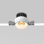 Встраиваемый светодиодный светильник Maytoni Round DL058-7W2.7K-TRS-W