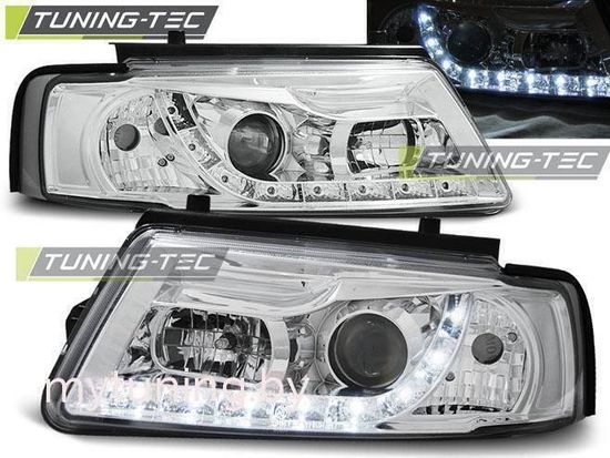 Передние фары VW Passat B5 daylight chrome