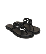 Кожаные вьетнамки MILLER KNOTTED PAVE TORY BURCH - черный(152177)