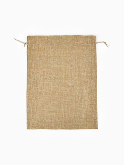 Мешочек подарочный новогодний с термонаклейкой 30х40 см