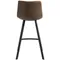 Полубарный стул Netro 66 см, коричневый на черных металлических ножках | Купить в Hallberg.ru