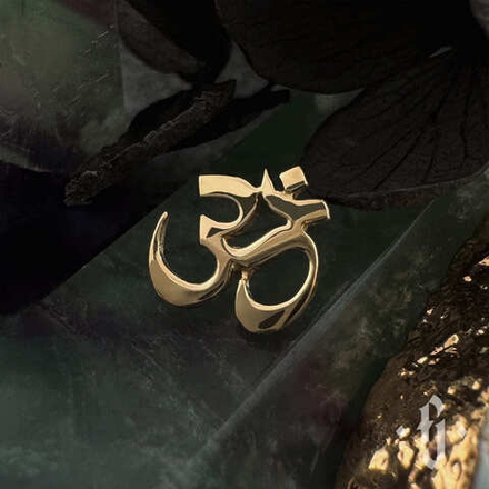 Накрутка "Om" - Желтое золото