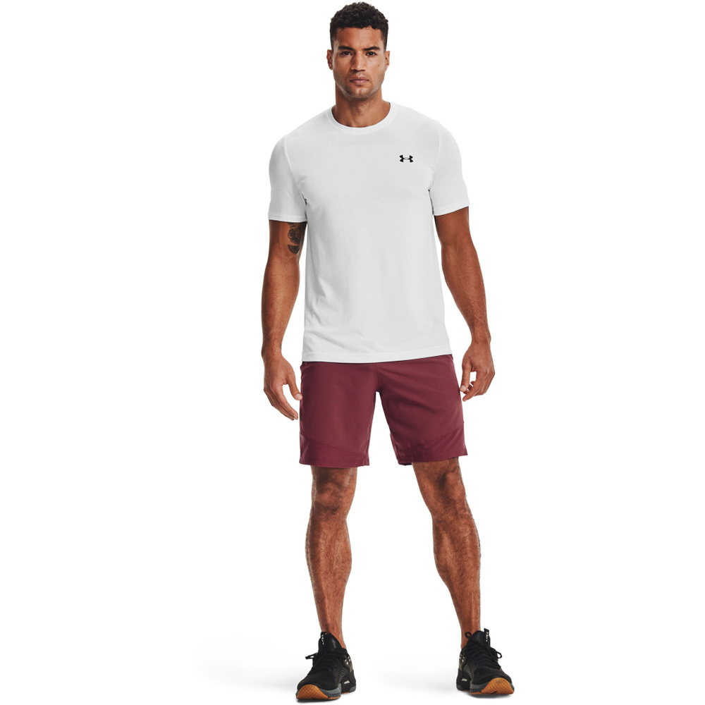 Мужское теннисное поло Under Armour Seamless T-Shirt Men - White, Black