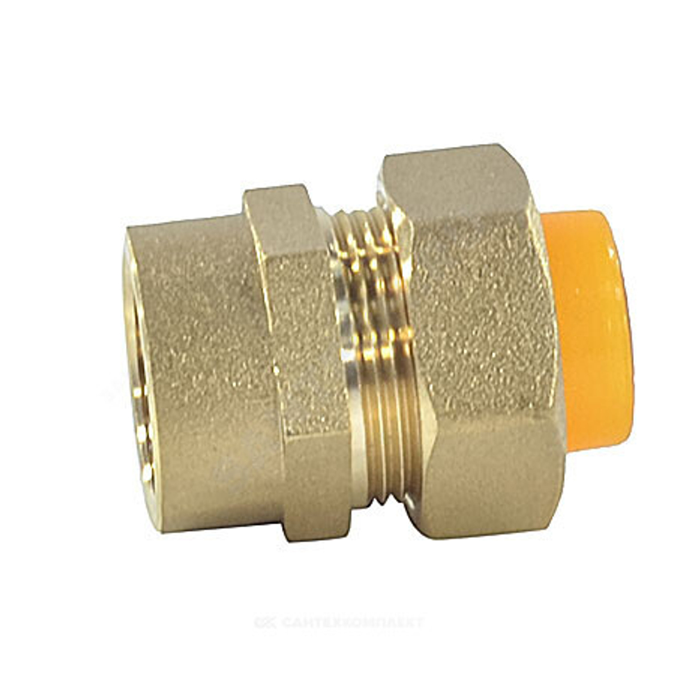 Муфта латунь 20Aх3/4" обжим/ВР для газоснабжения STAHLMANN SSFG2003/4BGZ