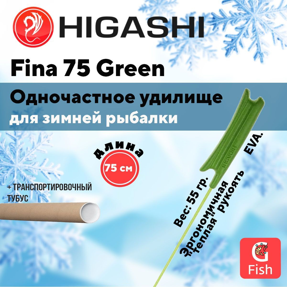 Удилище зимнее Fina Green