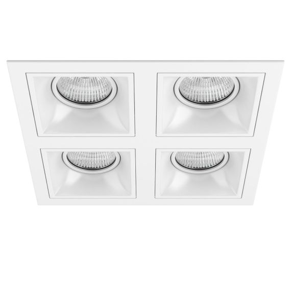 Комплект из светильников и рамки Lightstar Domino Quadro (214546+214506+214506+214506+214506) D54606060606