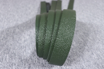 Ременная заготовка Зеленая с лицевой отделкой + плита Алмаз 35 мм (34мм)