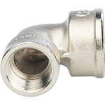 Отвод 90° редукционный STOUT SFT 0014 - 1" x 3/4" (для стальных труб, латунь никелированная)