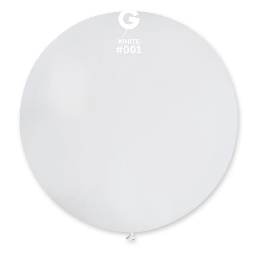 Воздушный шар Gemar, цвет 001 пастель, белый, 1 шт. размер 27&quot;