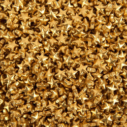 Посыпка кондитерская «Звезды» (золотой металлик, 1 кг)