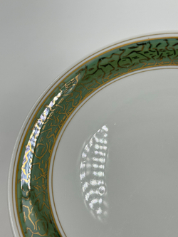 Чайное трио с зелёной каймой