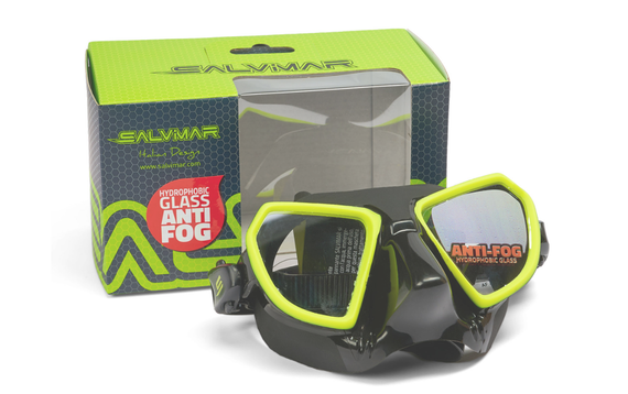 Маска Salvimar NOAH, кислотно-зеленая, АНТИФОГ