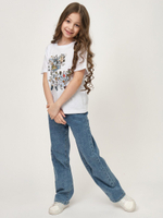 Детская футболка с принтом Silver (Размер: 128-134) (Цвет: белый)