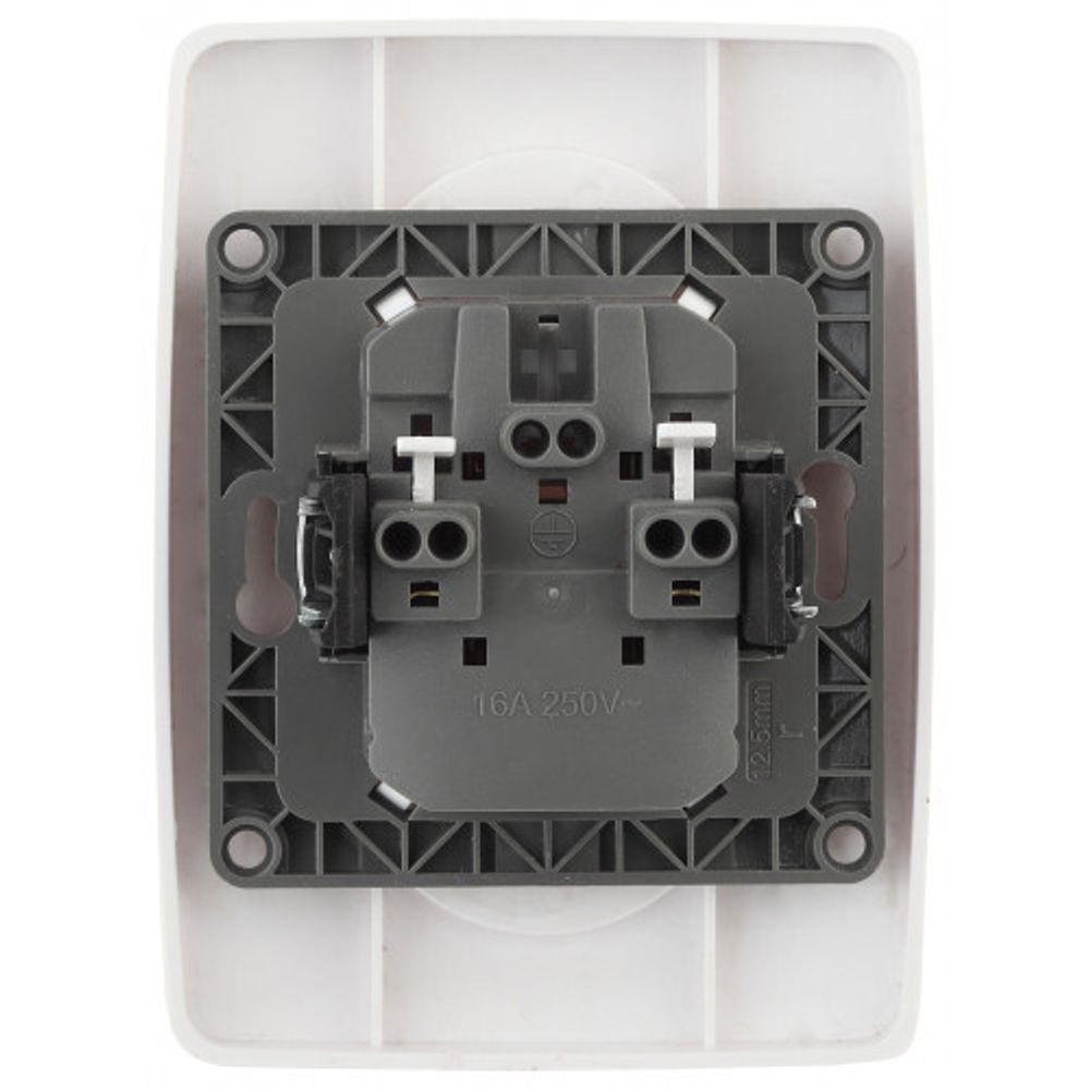 12-2107-01 ЭРА Розетка 2X2P, 16A-250В, IP20, Эра12, белый