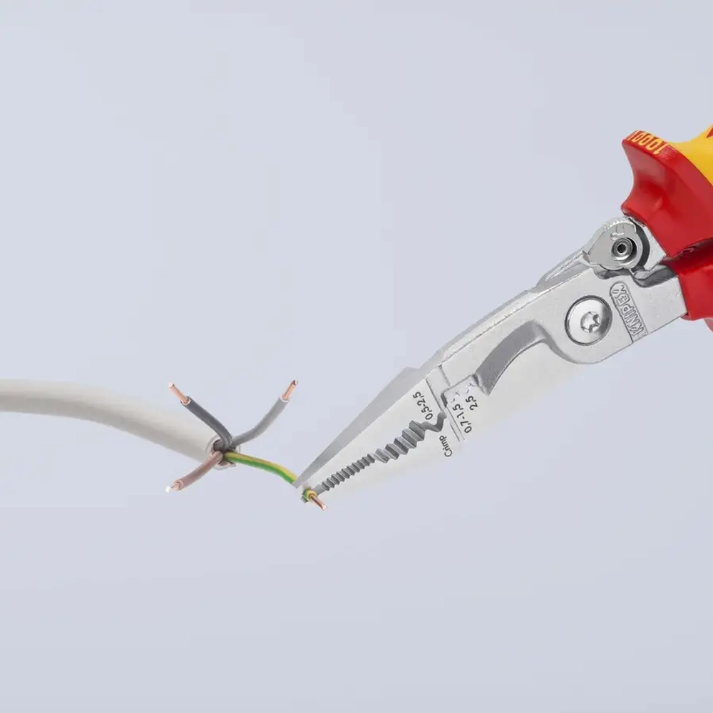 Электромонтажные клещи хромированные 200 мм Knipex 13 96 200