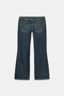 ZARA ДЖИНСЫ TRF С НИЗКОЙ ПОСАДКОЙ, СИНИЙ