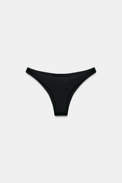 ZARA ОДНОТОННЫЕ ПЛАВКИ-БИКИНИ, ЧЕРНЫЙ