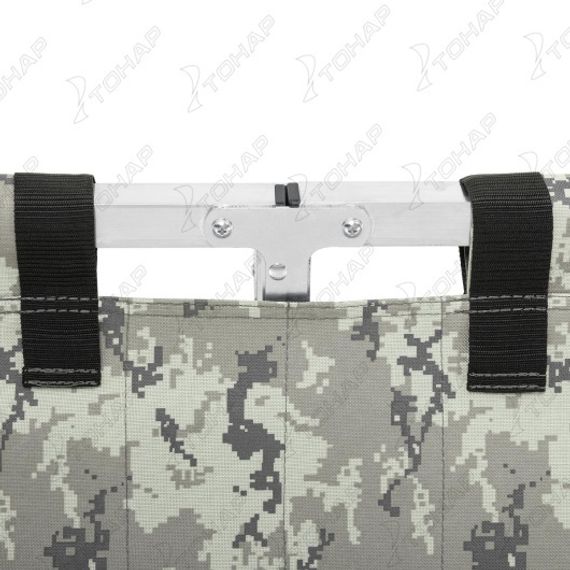 Кровать походная алюм.профиль 25х25мм, КМФ цифра, 300кг (T-HS-BD640-190-DG) Helios (пр-во Тонар)
