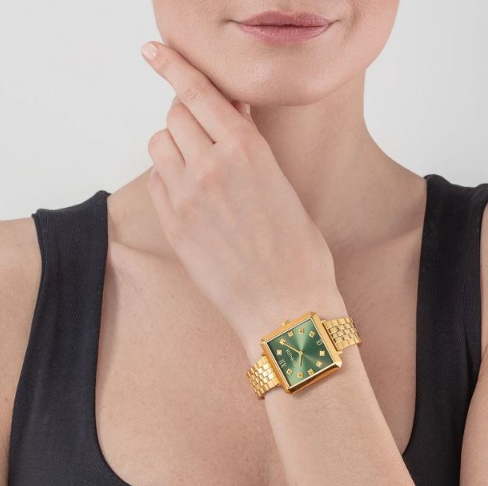 Часы Coeur de Lion Gold-Green 7632/73-1605 цвет зеленый, золотой