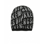 Шапка BIKKEMBERGS Черный/Принт: серые надписи-логотипы Мальчик
