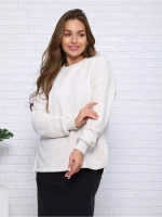 Свитшот утепленный базовый оверсайз