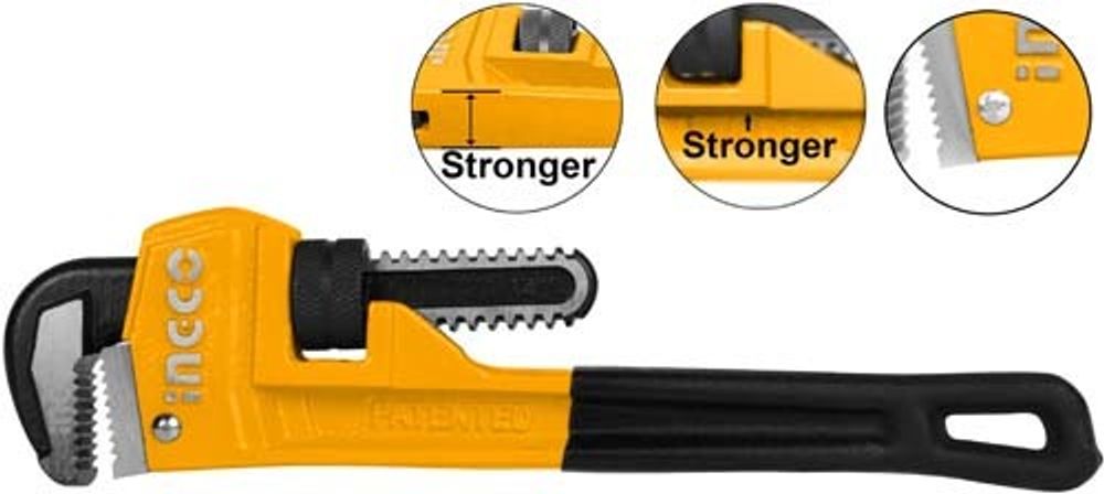 Ключ трубный 910х85мм INGCO HPW0836 INDUSTRIAL