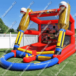 Надувная игра бейсбол «Меткий удар», 4*3*4 м