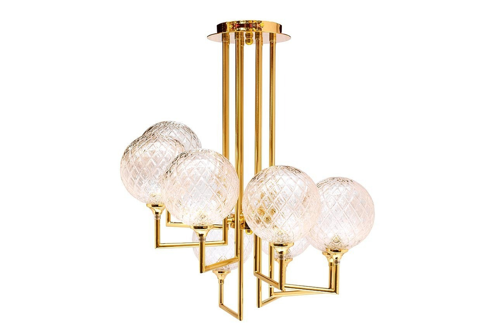 Garda Decor Светильник потолочный 6 плафонов (золотой)