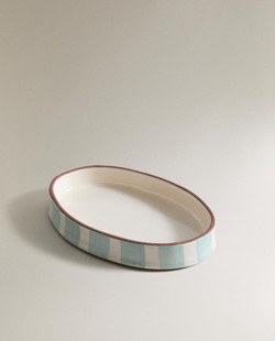 ZARA HOME МЫЛЬНИЦА ДЛЯ ВАННОЙ КОМНАТЫ ИЗ КЕРАМИКИ, СИНИЙ