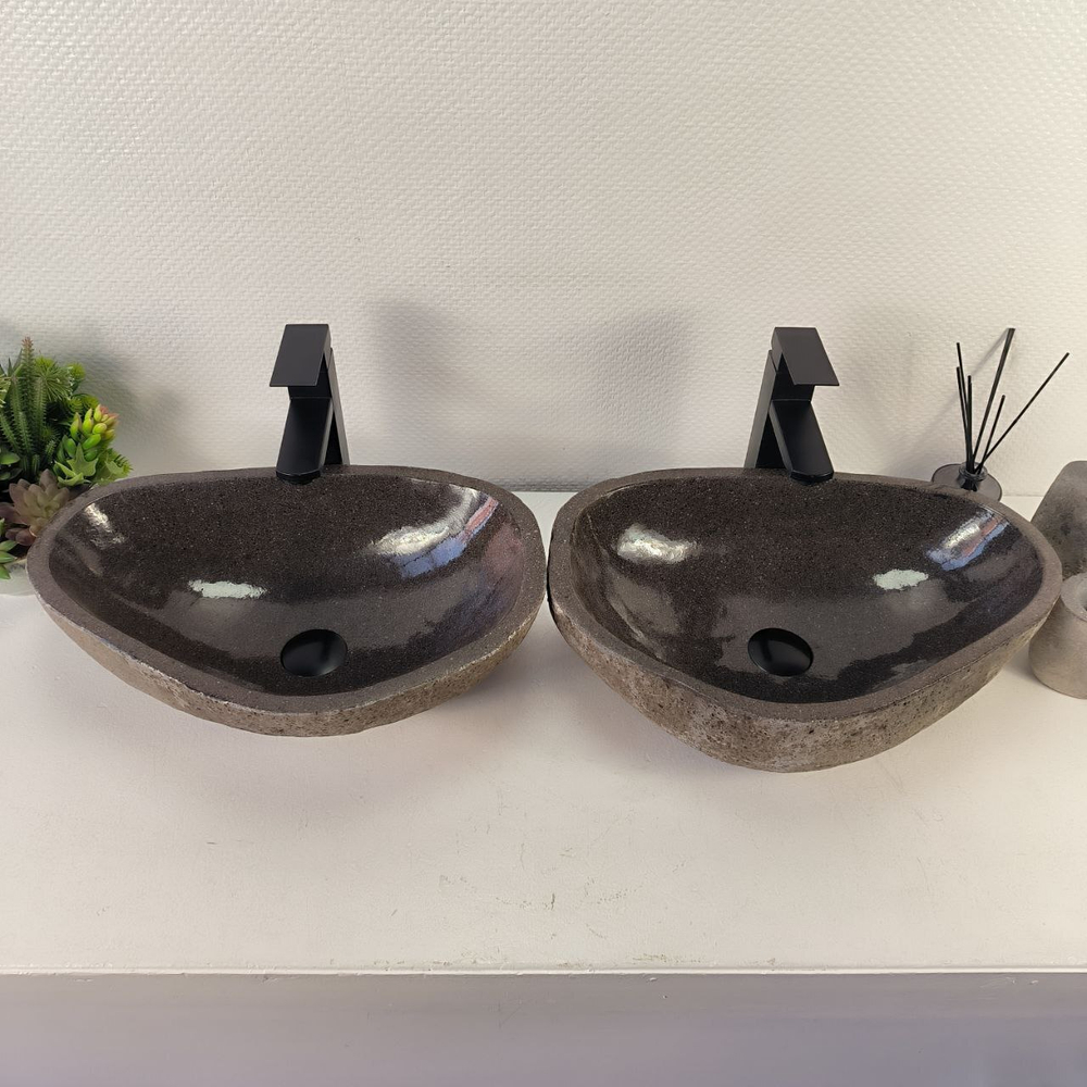 Раковина из речного камня ПАРА! RS-65485 49*33*15 0865
