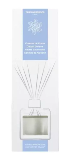 Maison Berger Paris - Набор Sticks Cube + ароматическое масло 125мл Delicate Cotton / артикул   6187  / GTIN 3127290061874