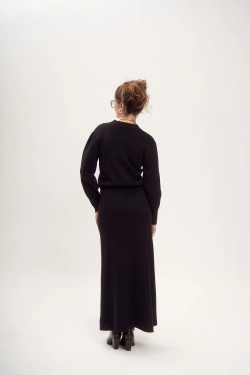 Юбка миди из трикотажа DAN MARALEX