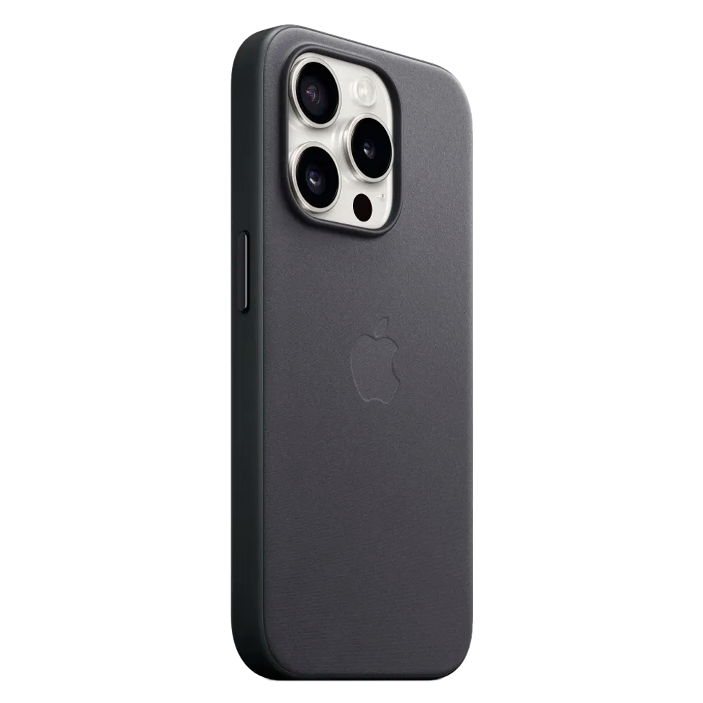 Тканевый чехол с поддержкой MagSafe Apple FineWoven Case для iPhone 15 Pro, Black (Черный)