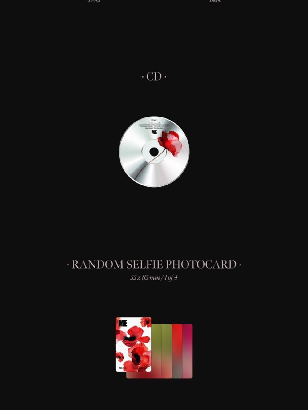 Альбом JISOO - ME JISOO 1st Single Album 2 Version SET