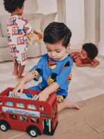 Пижама для мальчика Next AJ4-852, 3 шт., Синий, Бежевый, Красный