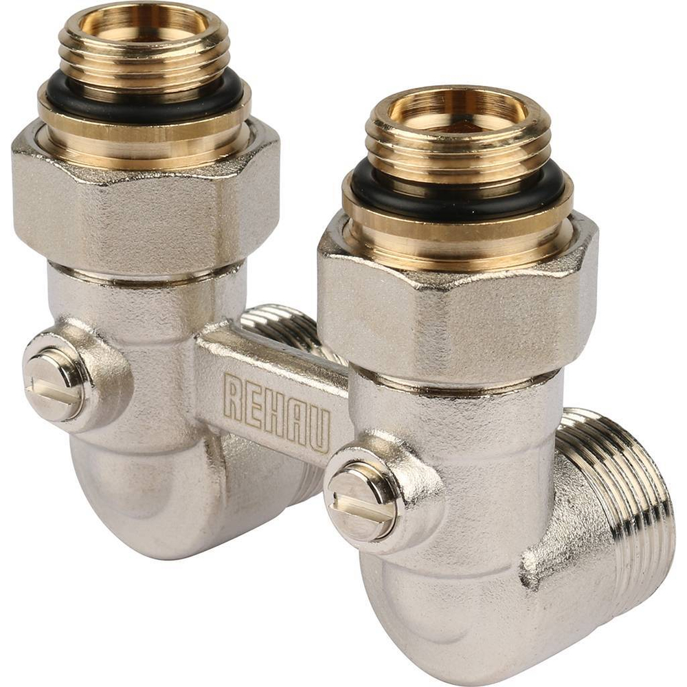 Узел нижнего подключения радиатора REHAU угловой 1/2"x3/4''