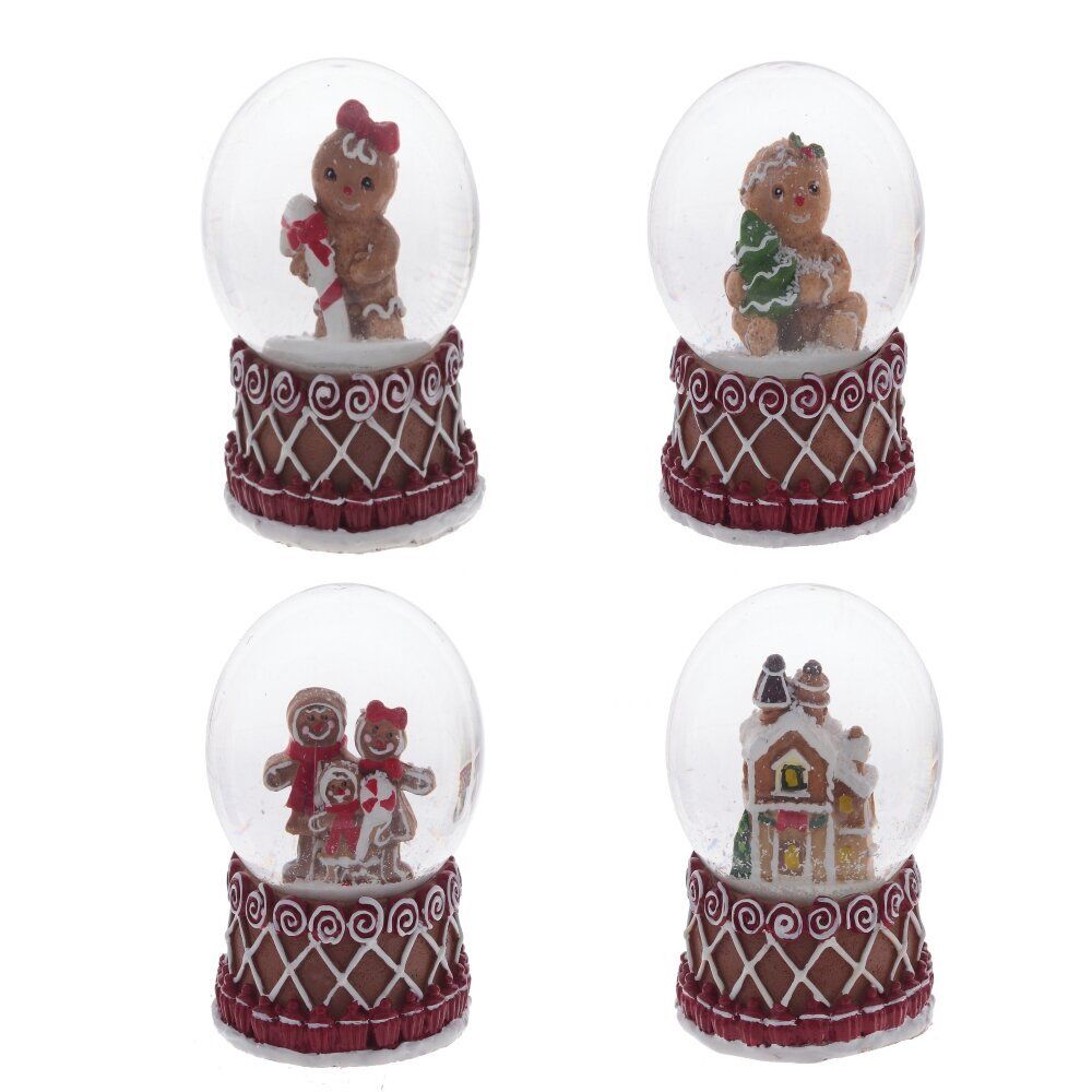 GAEM Фигурка декор в стекл шаре "Пряник", D 4.5 см, L4,5 W4,5 H7 см, 4в.