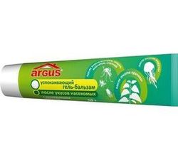 Гель бальзам Аргус п/укусов комаров 50мл с ментолом