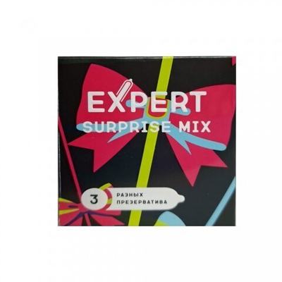 Презервативы EXPERT SURPRISE MIX № 3 (микс), 3 шт.