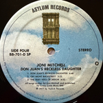 Joni Mitchell ‎– Don Juan's Reckless Daughter 2LP (США 1977г.) Т
