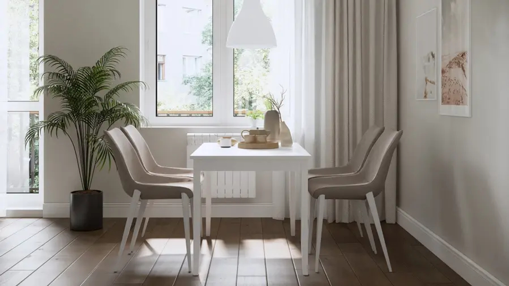 Кухонный стол  -  аналог IKEA /ЛЫМ/ ИКЕА, 118x74см, белый